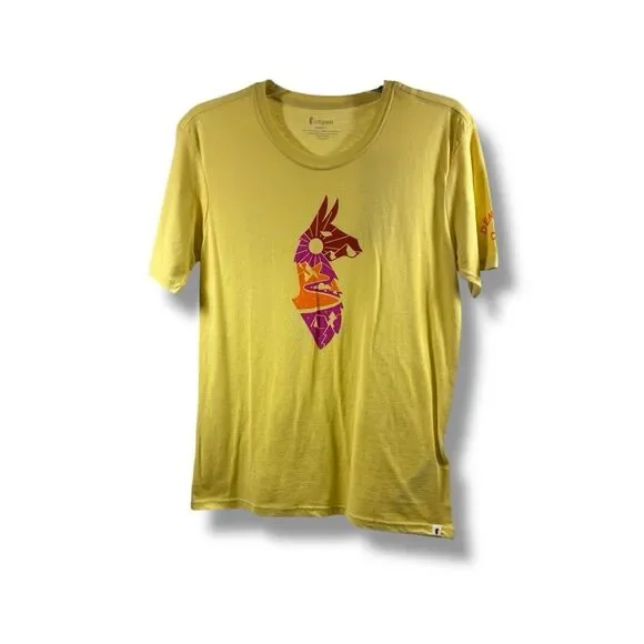 Cotopaxi NWT City Llama Organic T Shirt Denver in Wheat Size M - Picture 1 of 7
